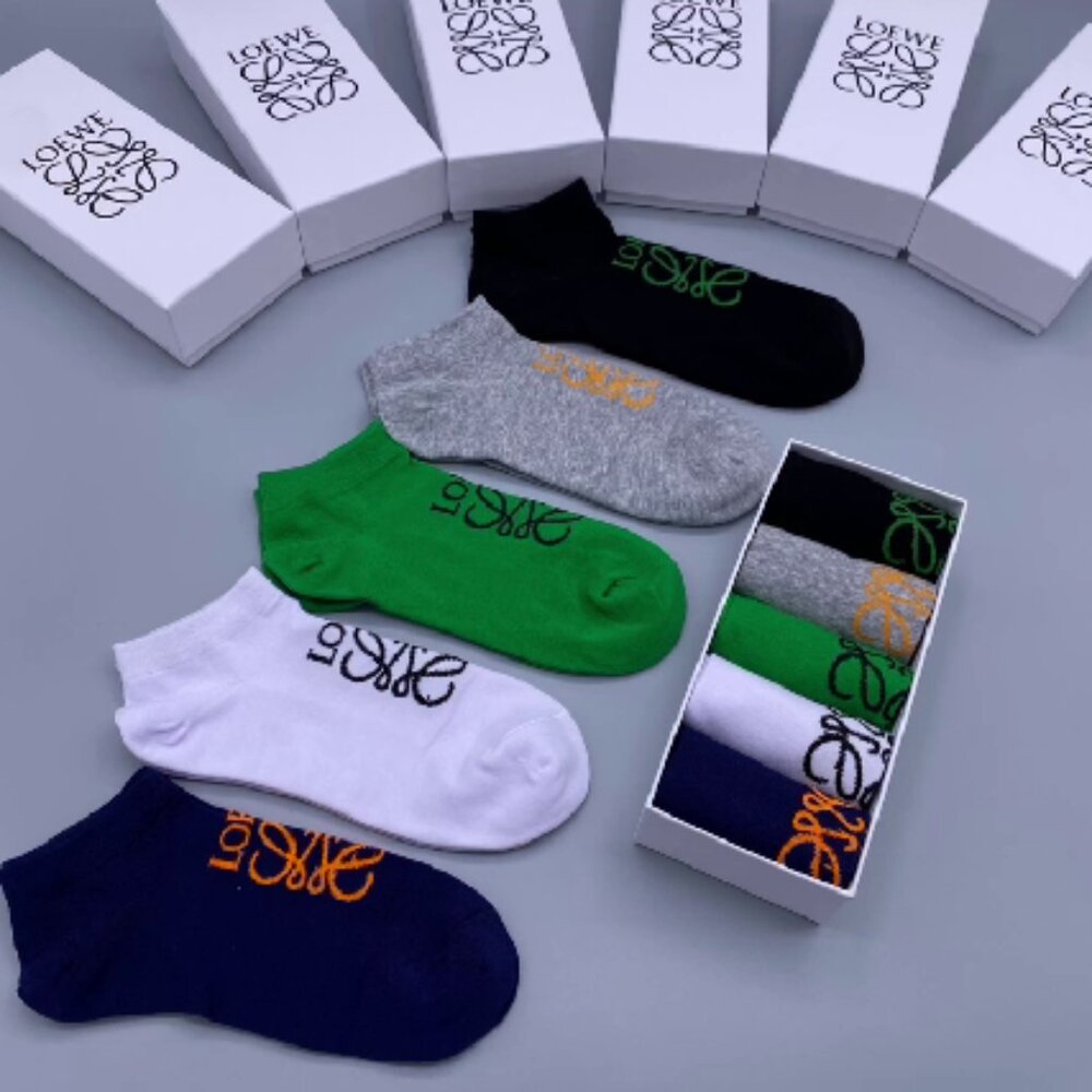 Loewe Pure Cotton Socks (5-Pack)
